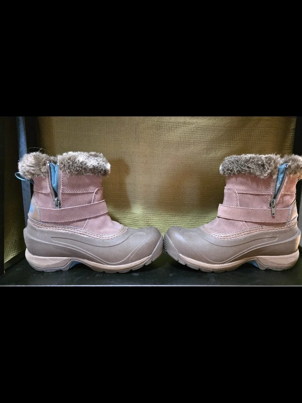 North Face Women's Brown Faux Fur Winter Boots